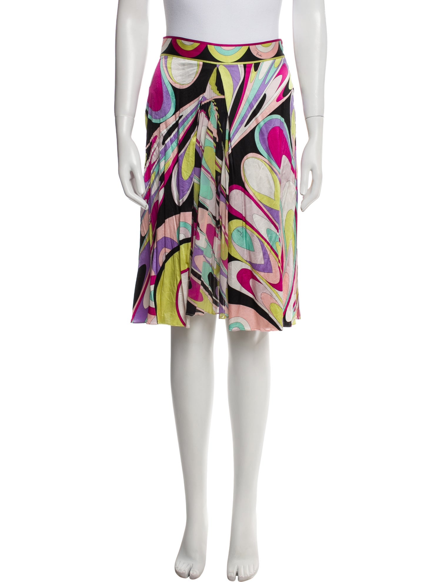 Emilio Pucci Silk Knee-Length Skirt