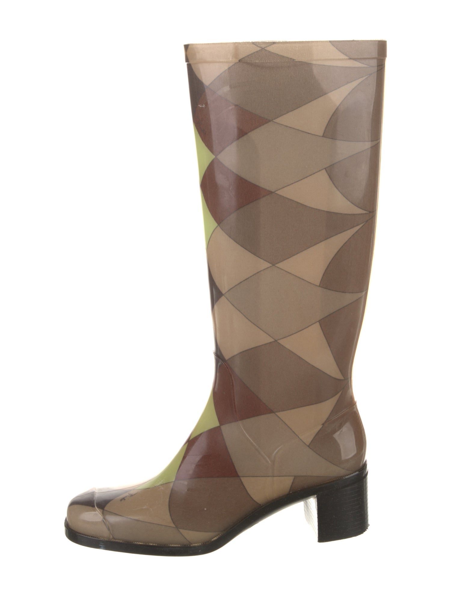 Emilio Pucci Rubber Printed Rain Boots