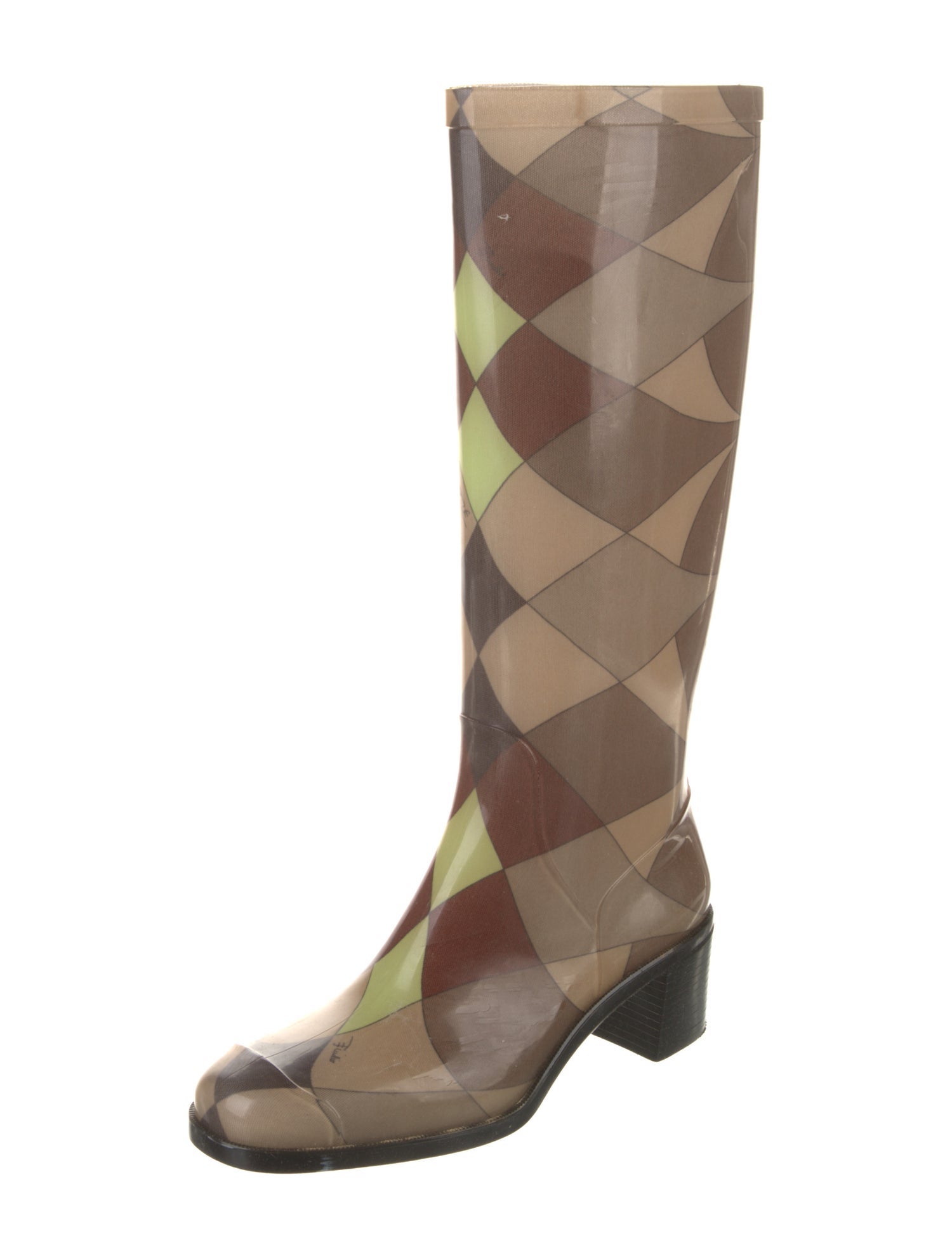 Emilio Pucci Rubber Printed Rain Boots