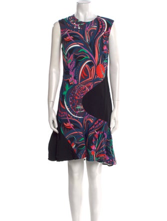 Emilio Pucci Printed Knee-Length Dress
