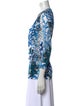Emilio Pucci Printed V-Neck Blouse