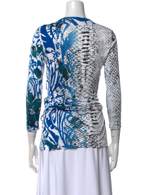 Emilio Pucci Printed V-Neck Blouse