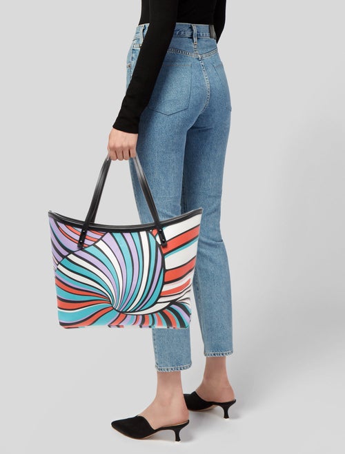 Emilio Pucci Saffiano Leather Tote