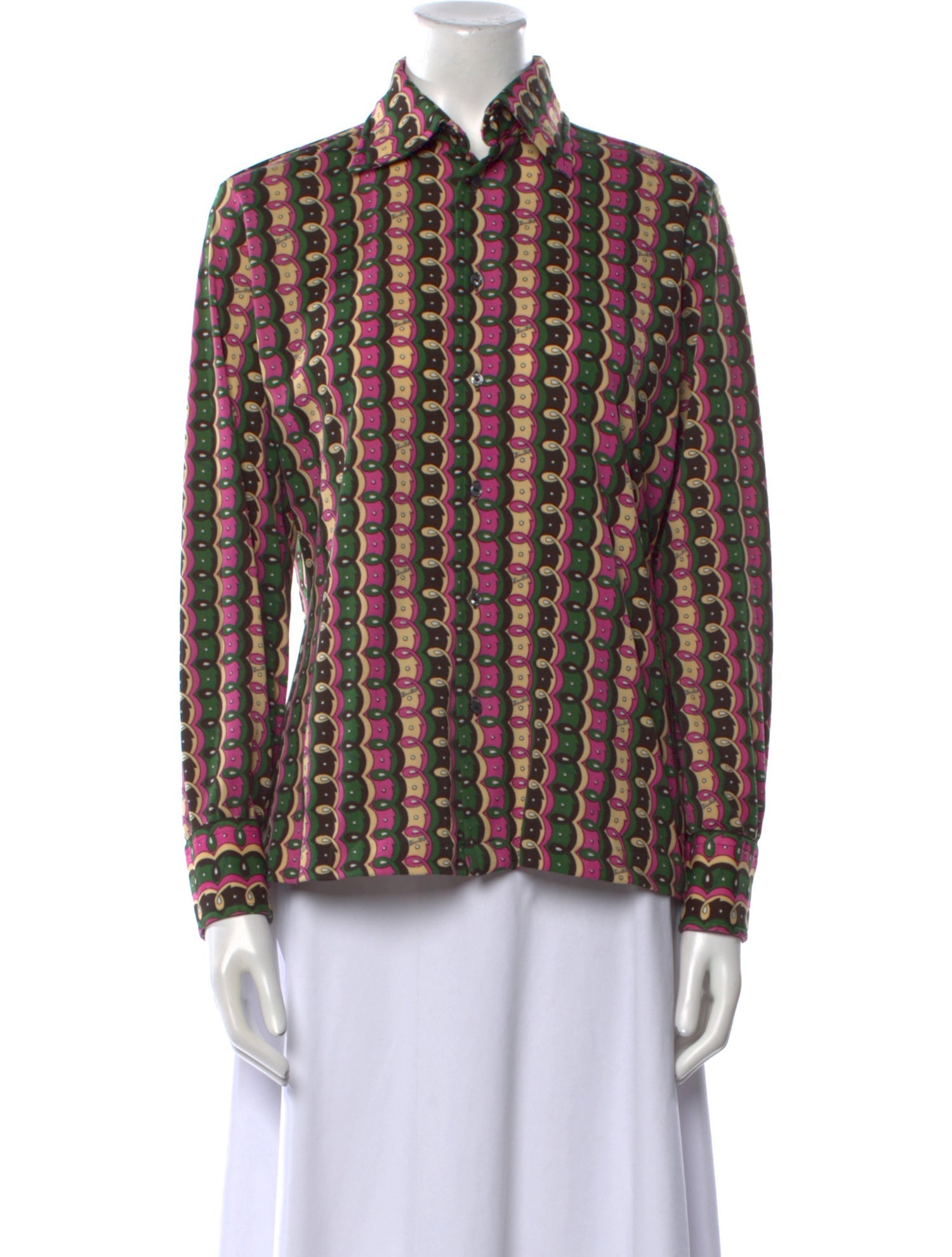 Emilio Pucci Vintage 1970's Button-Up Top