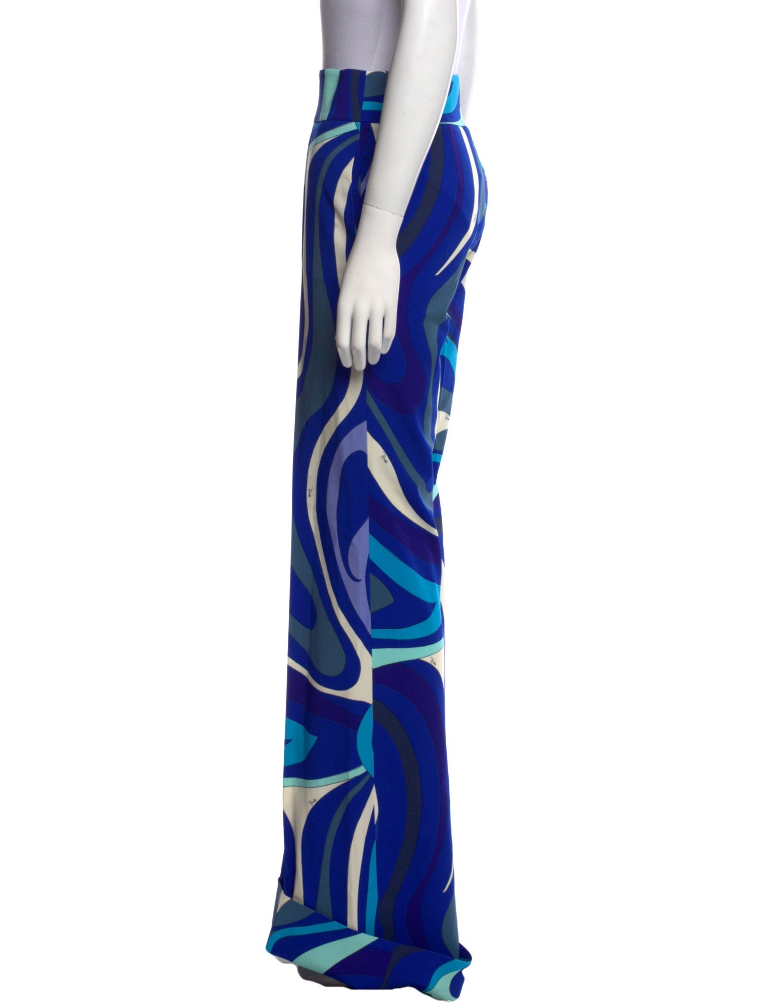 Emilio Pucci Virgin Wool Wide Leg Pants