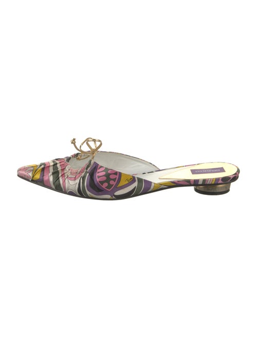 Emilio Pucci Satin Printed Mules