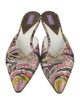 Emilio Pucci Satin Printed Mules