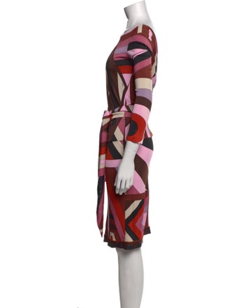 Emilio Pucci Printed Knee-Length Dress