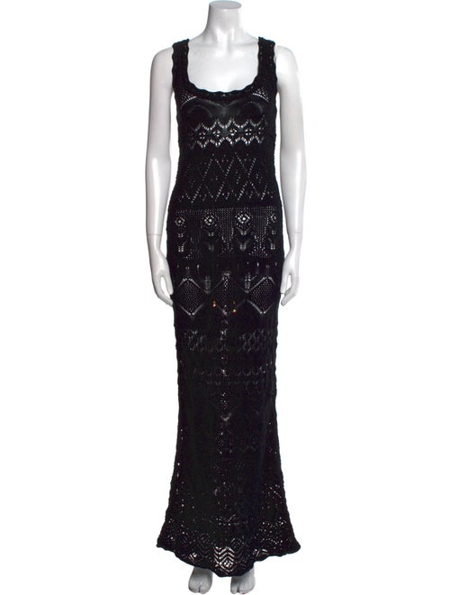 Emilio Pucci Lace Pattern Long Dress