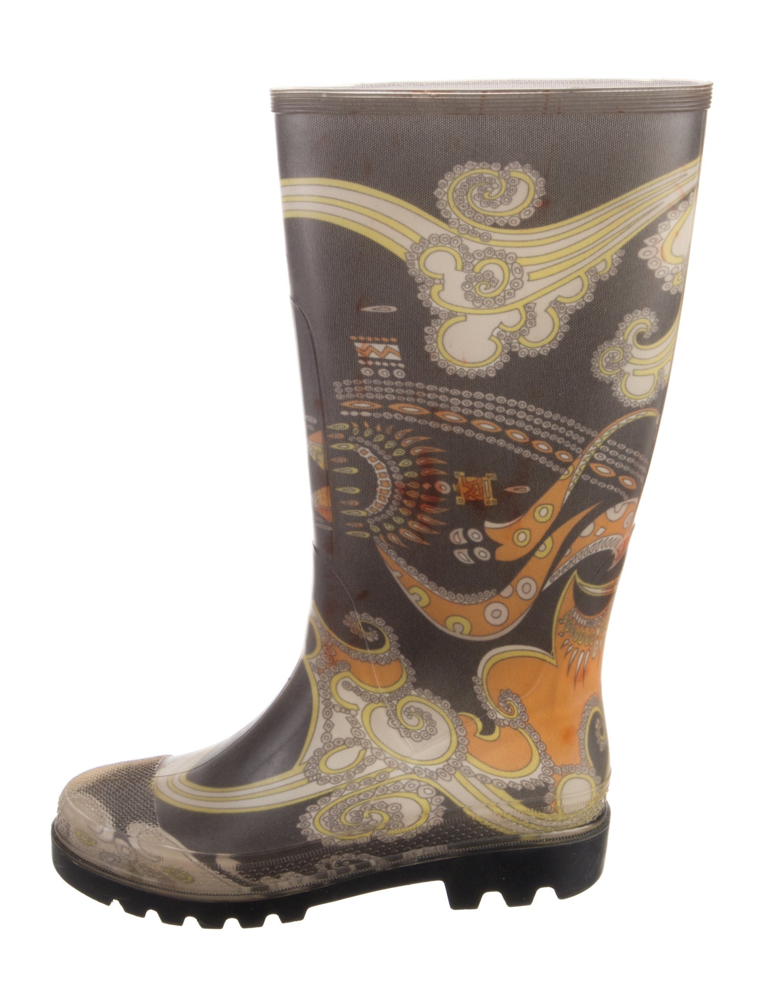 Emilio Pucci Rubber Printed Rain Boots