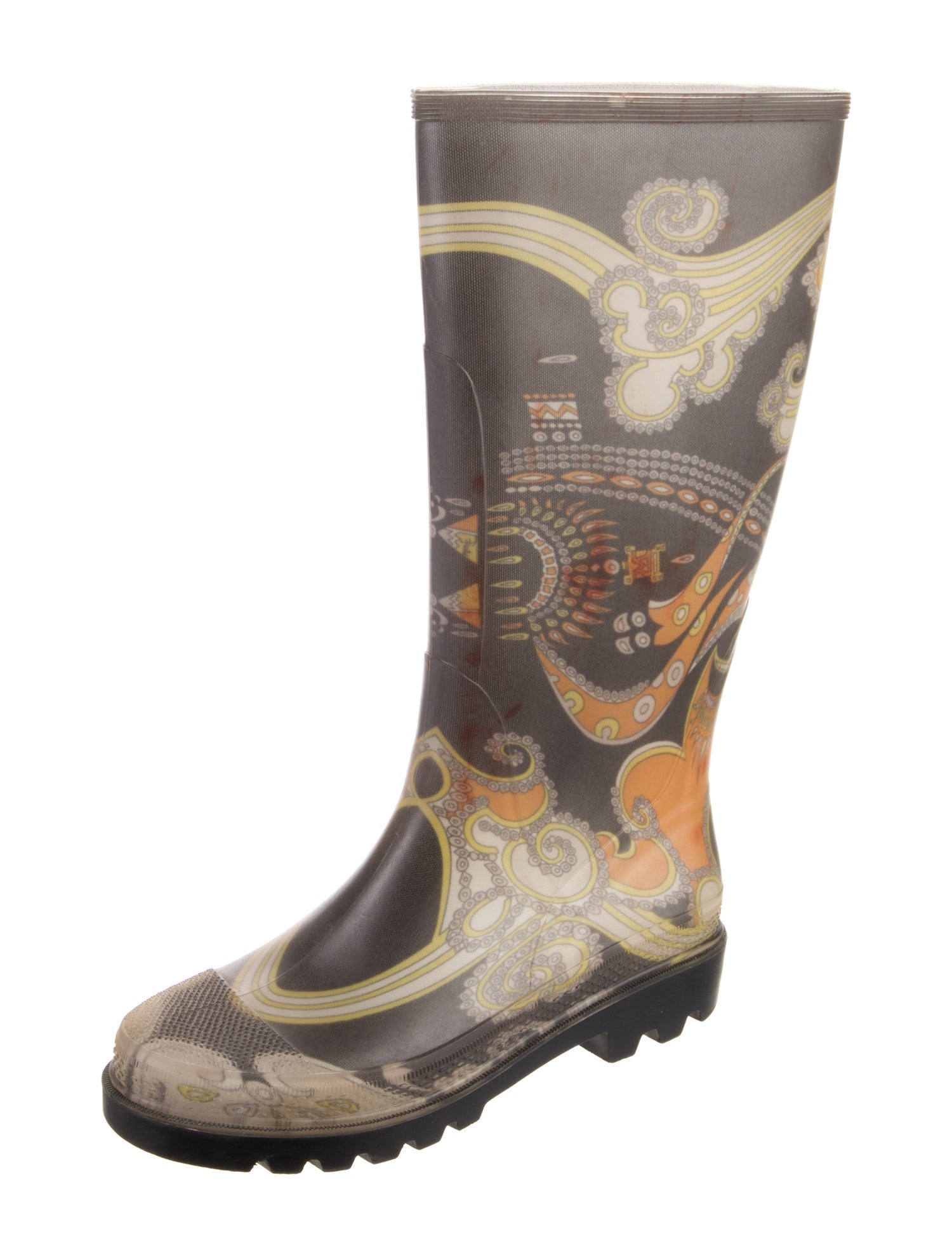 Emilio Pucci Rubber Printed Rain Boots