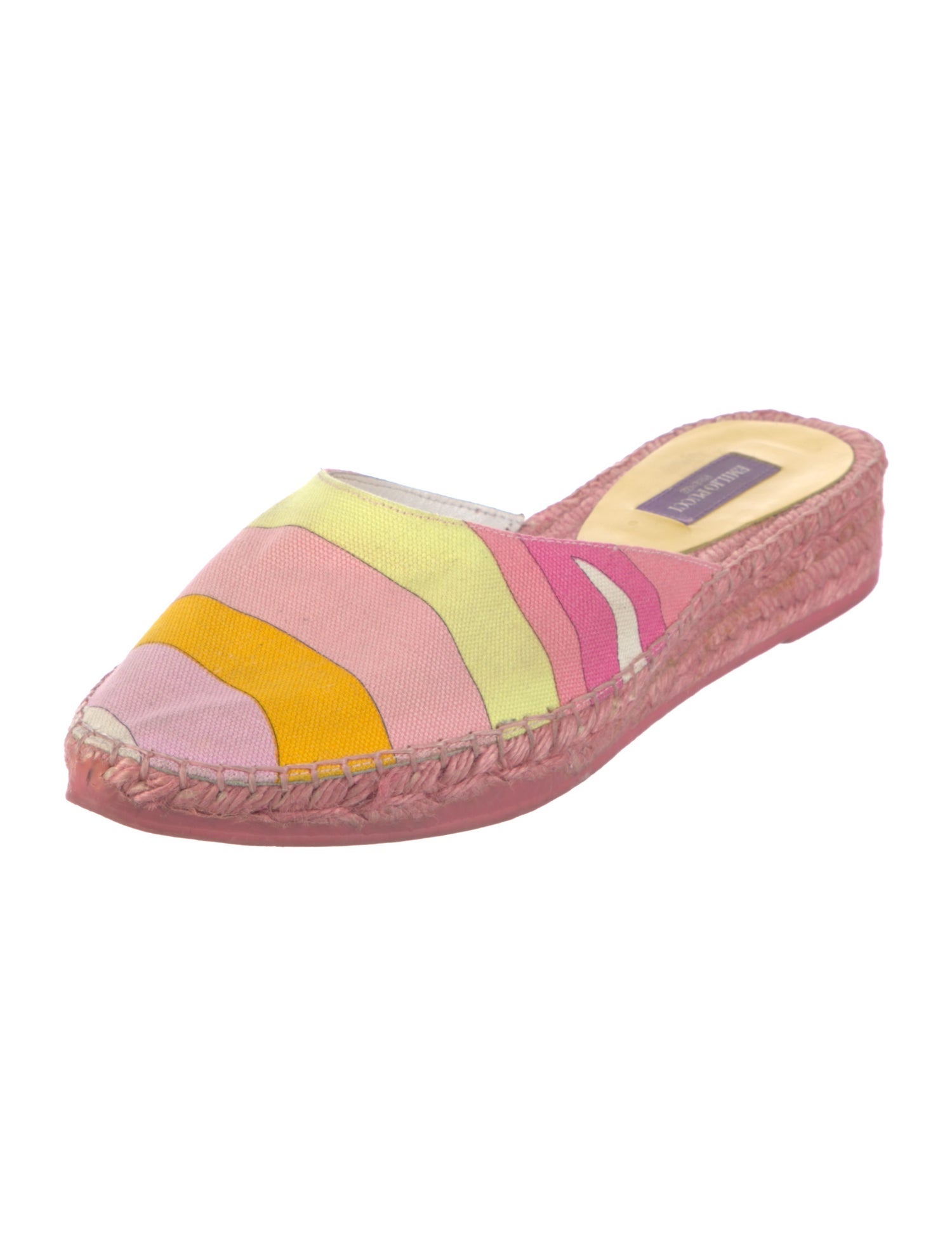 Emilio Pucci Canvas Printed Espadrilles