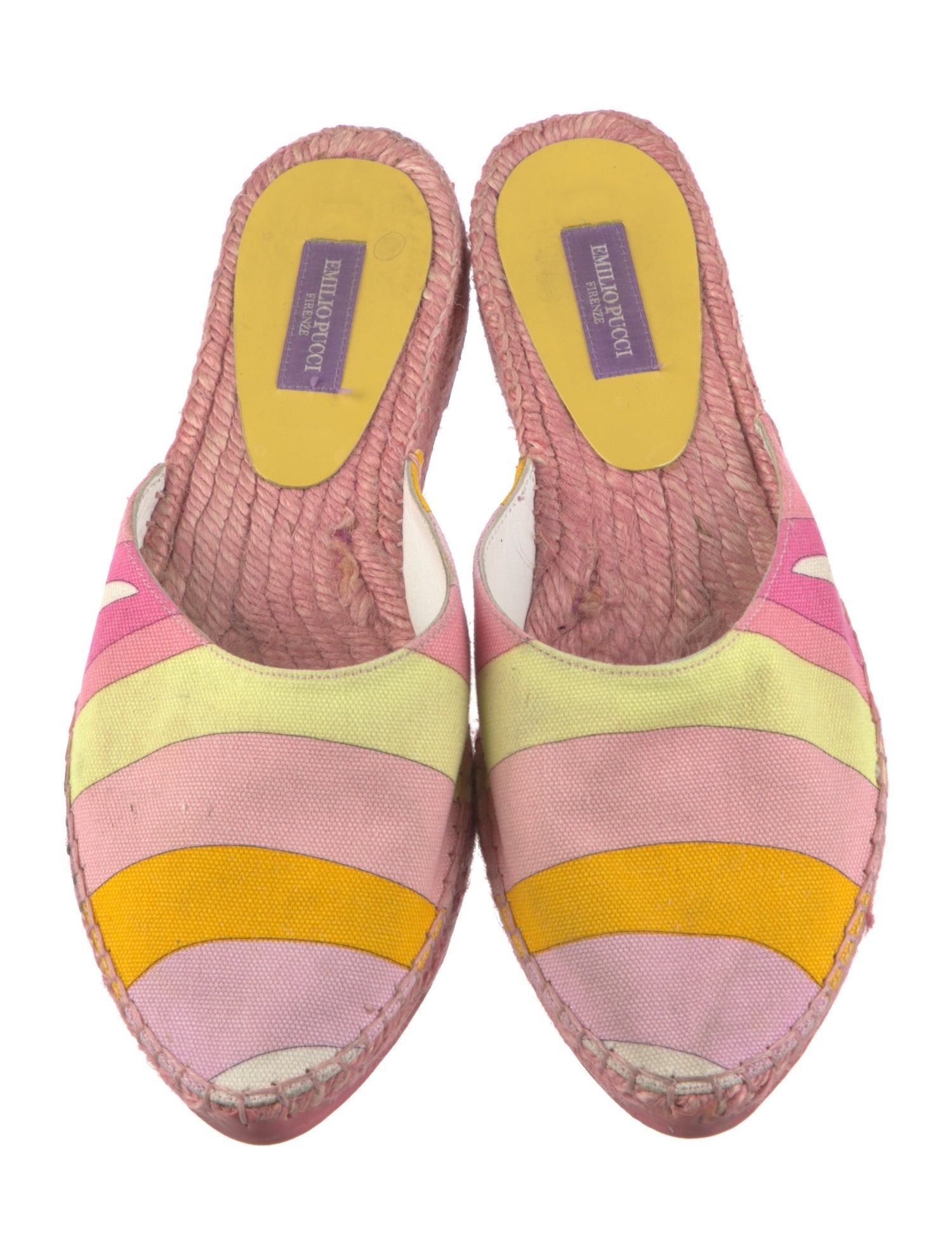 Emilio Pucci Canvas Printed Espadrilles