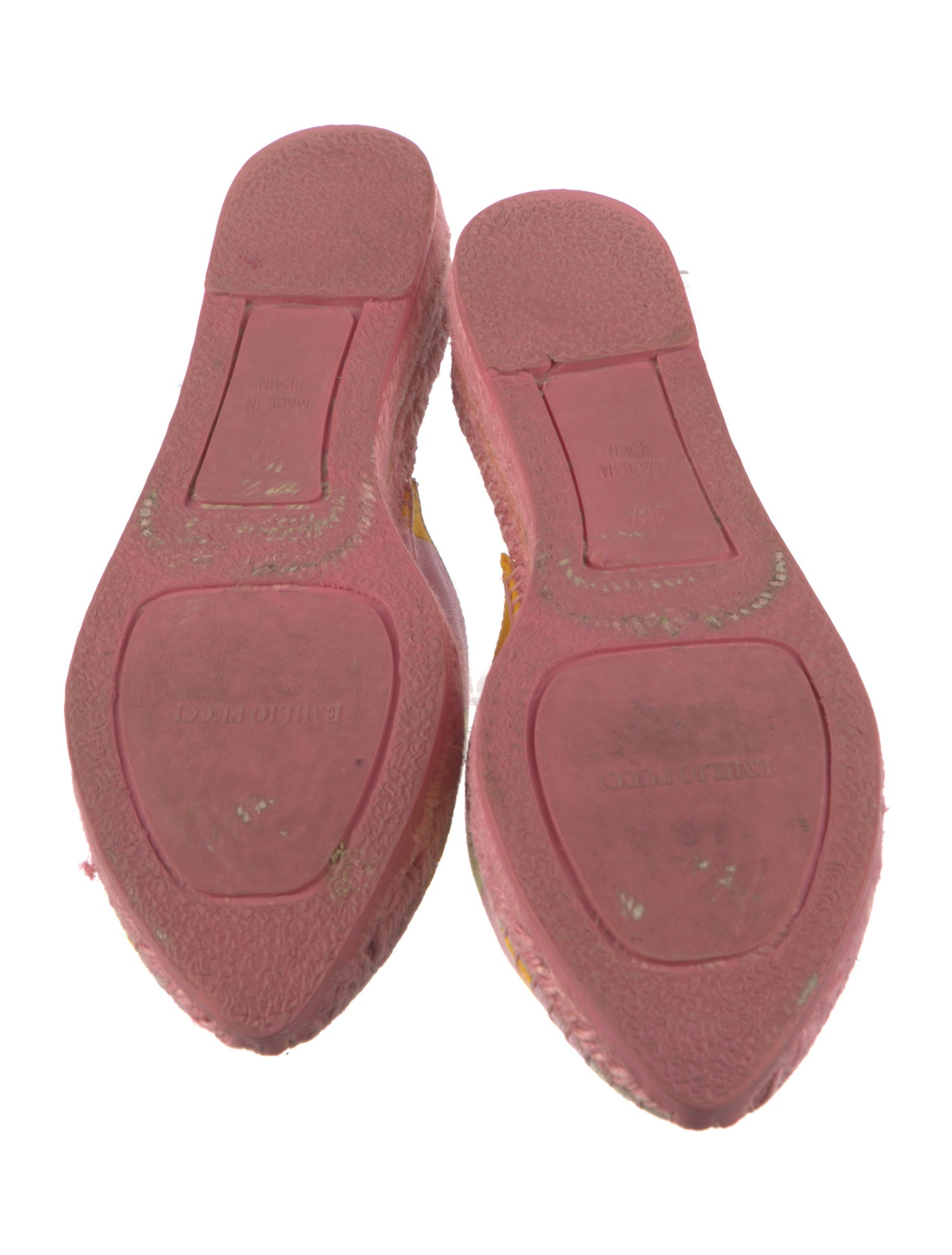 Emilio Pucci Canvas Printed Espadrilles