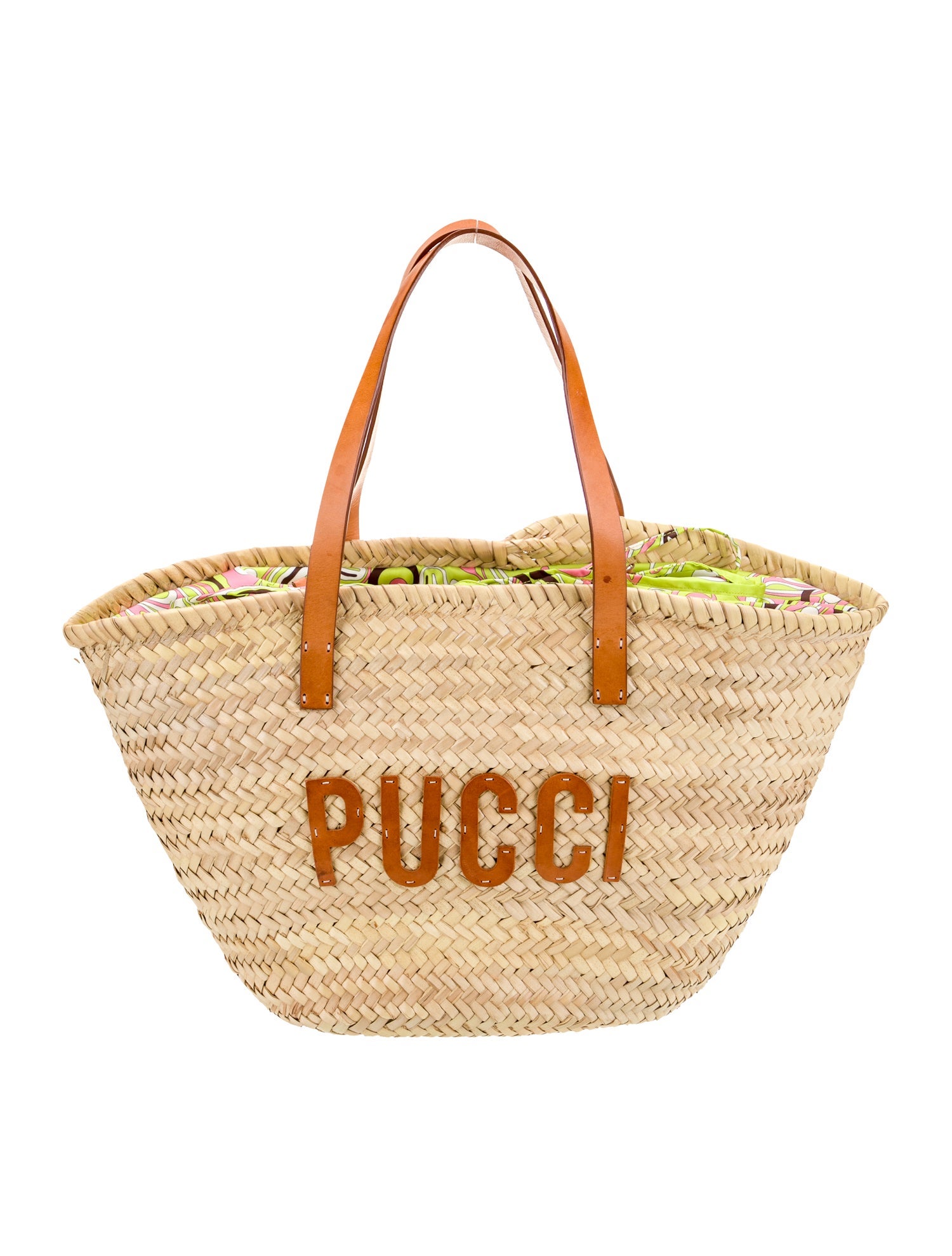 Emilio Pucci Raffia Shoulder Bag