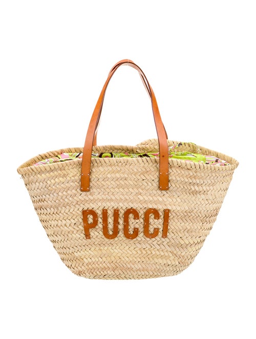 Emilio Pucci Raffia Shoulder Bag