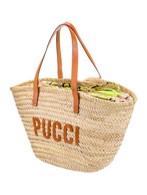 Emilio Pucci Raffia Shoulder Bag