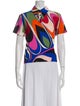 Emilio Pucci Printed Short Sleeve Polo