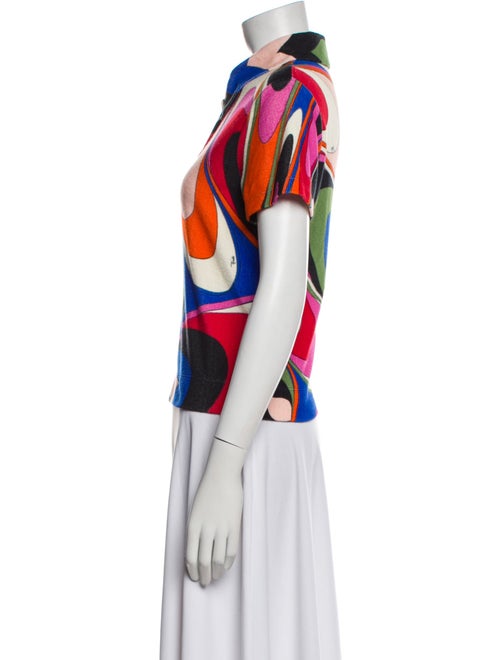 Emilio Pucci Printed Short Sleeve Polo