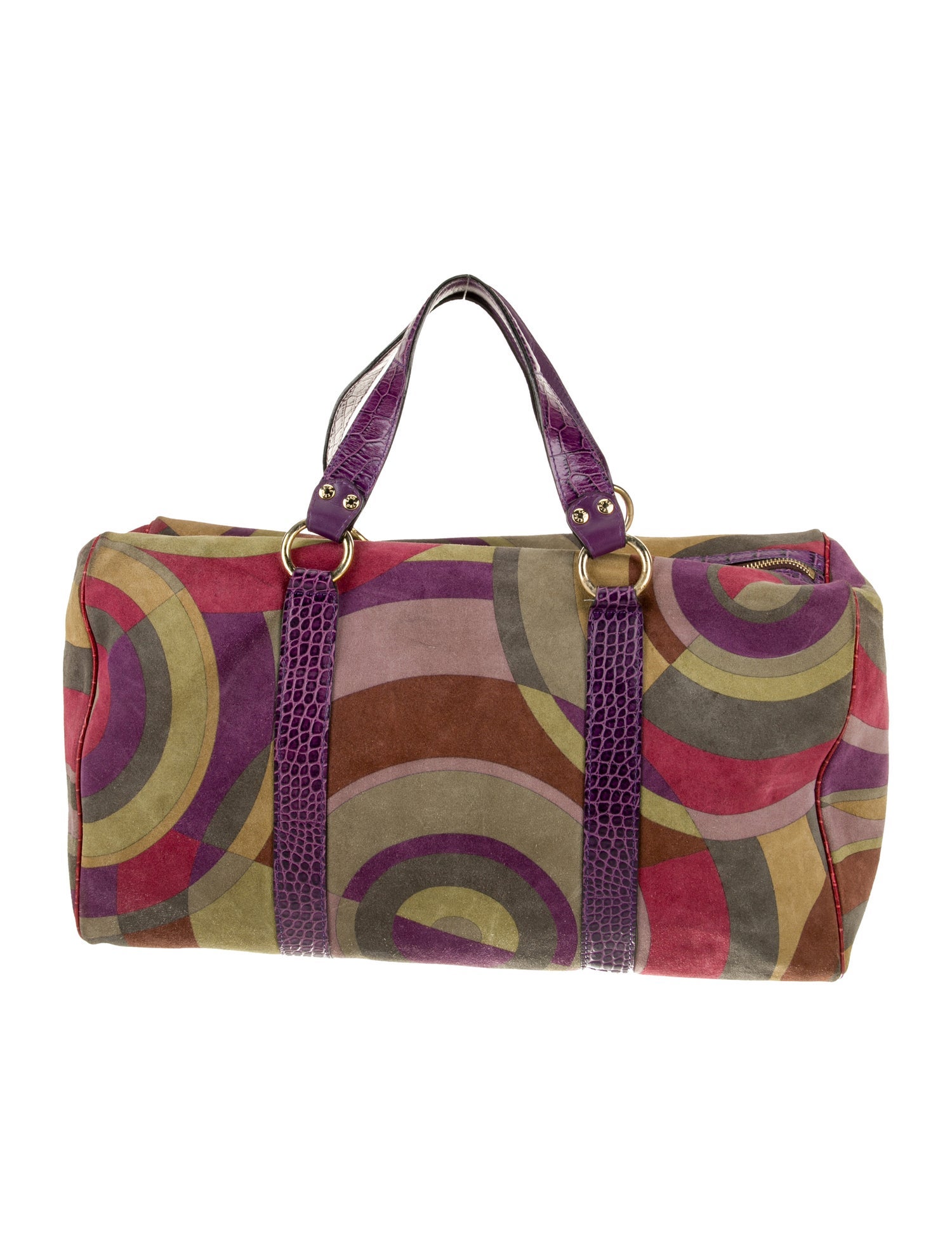 Emilio Pucci Suede Top Handle Bag