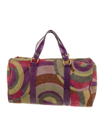 Emilio Pucci Suede Top Handle Bag
