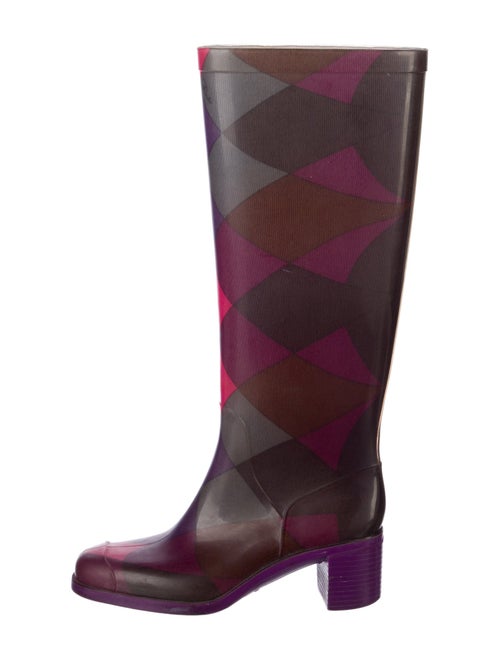 Emilio Pucci Rubber Printed Rain Boots