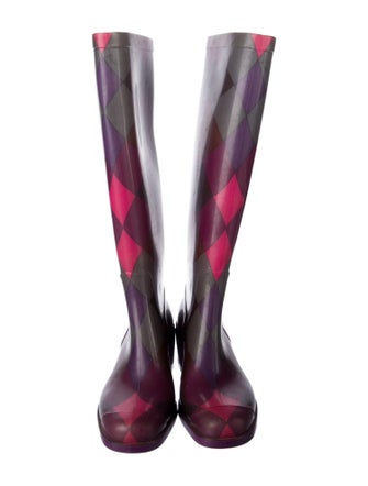Emilio Pucci Rubber Printed Rain Boots