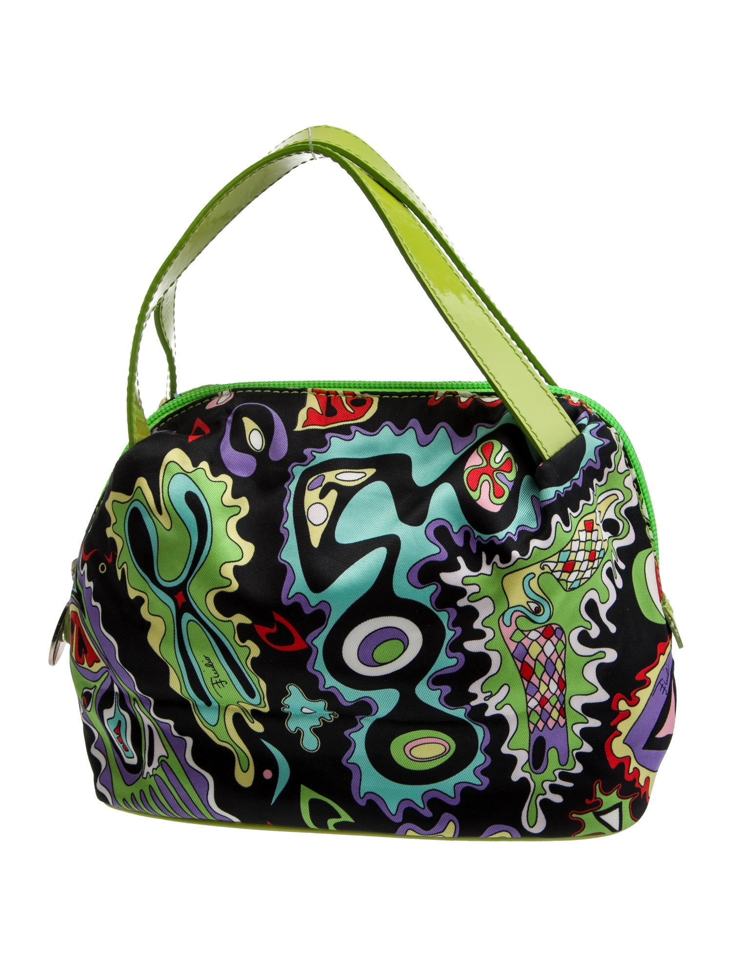 Emilio Pucci Satin Top Handle Bag