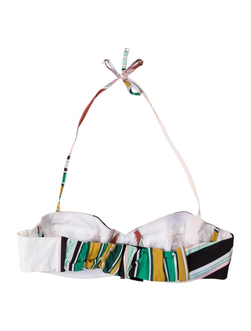 Emilio Pucci Graphic Print Halterneck Crop Top