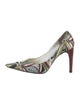 Emilio Pucci Satin Printed Pumps