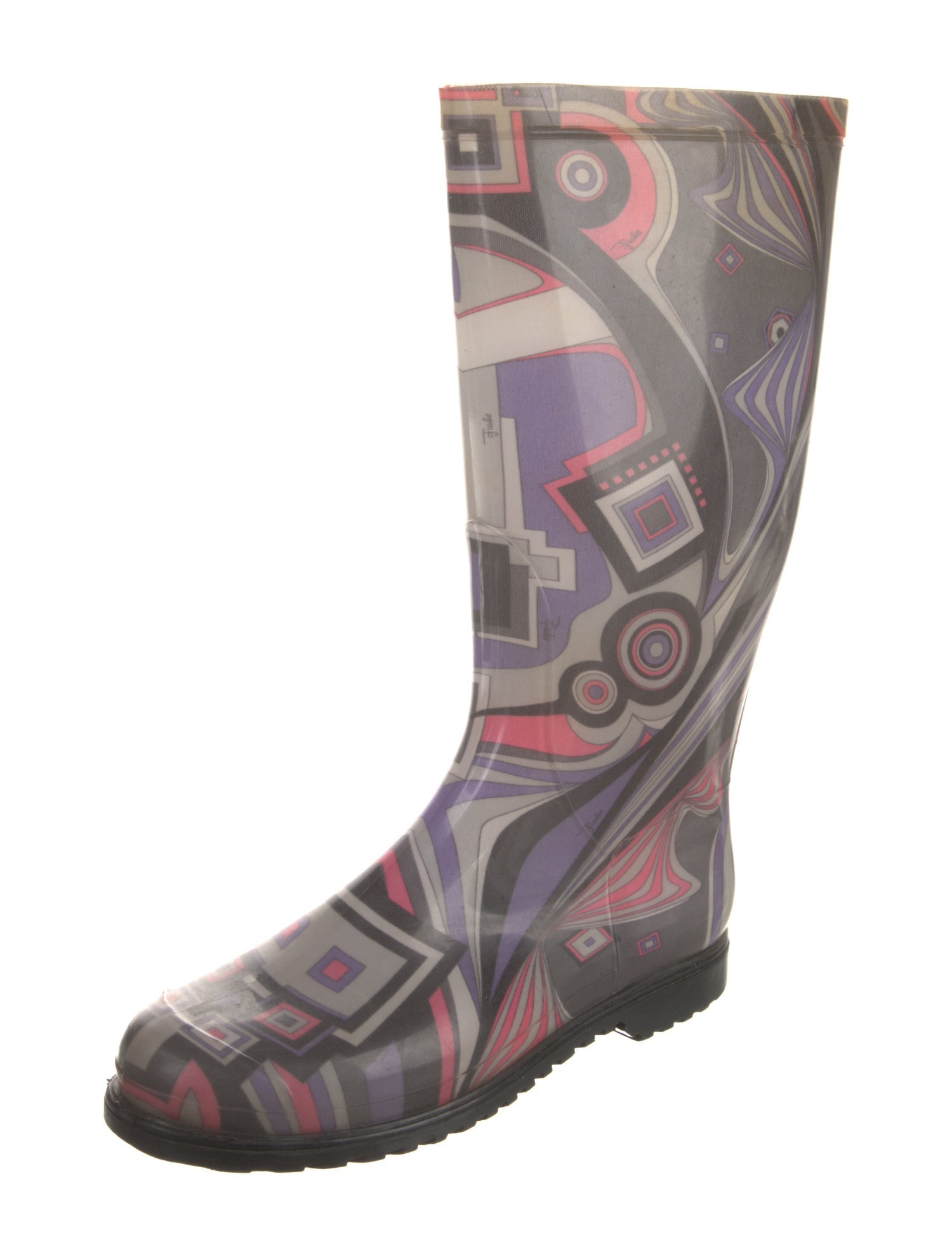 Emilio Pucci Rubber Printed Rain Boots