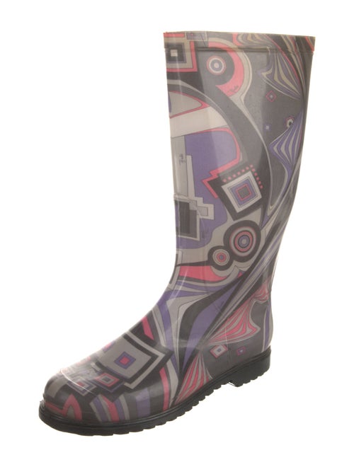 Emilio Pucci Rubber Printed Rain Boots
