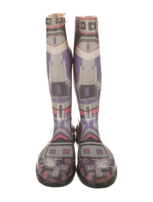 Emilio Pucci Rubber Printed Rain Boots