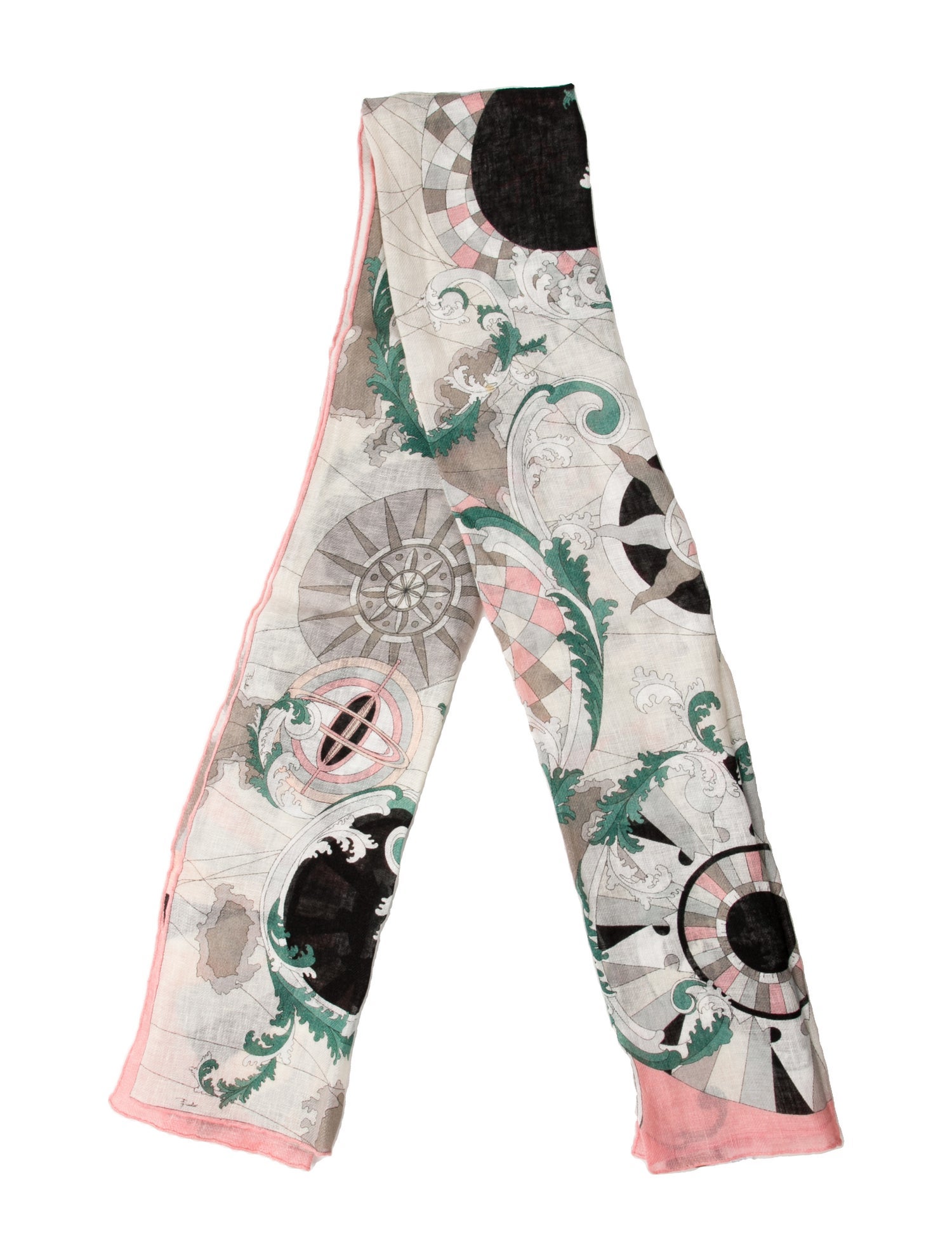 Emilio Pucci Silk Floral Print Scarf