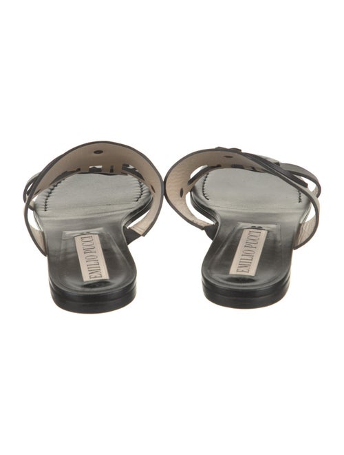 Emilio Pucci Leather Slides