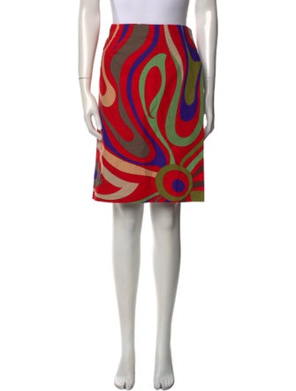 Emilio Pucci Printed Knee-Length Skirt