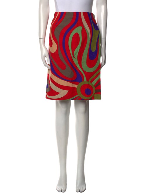 Emilio Pucci Printed Knee-Length Skirt