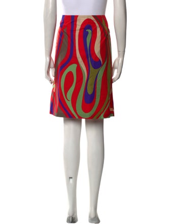 Emilio Pucci Printed Knee-Length Skirt