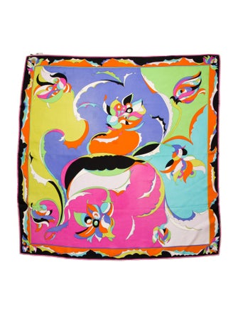 Emilio Pucci Silk Printed Scarf