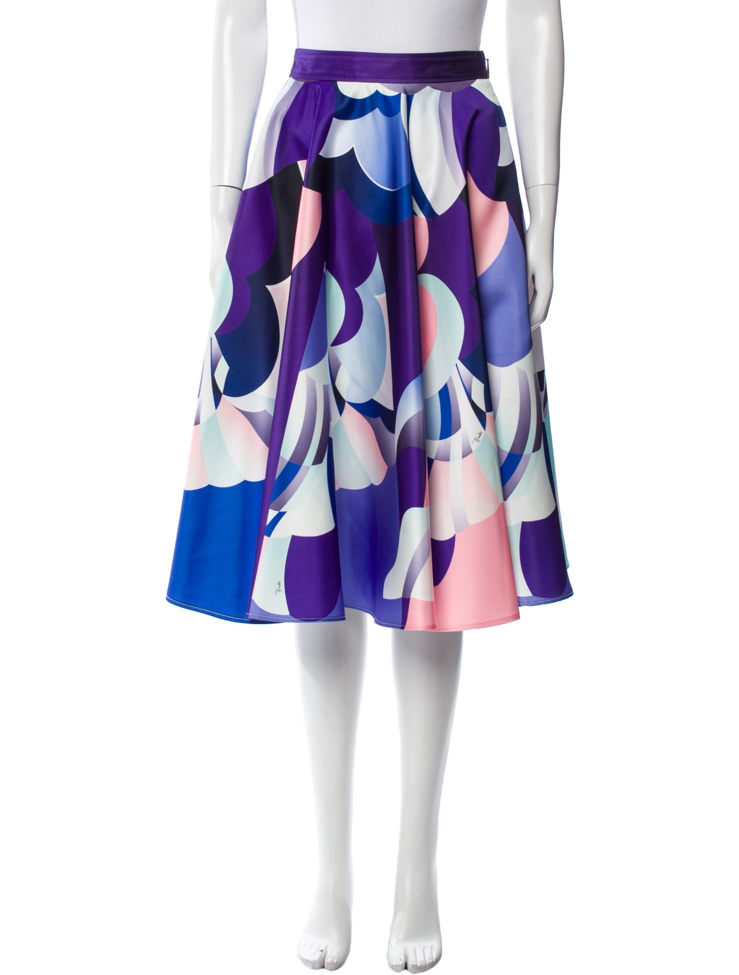 Emilio Pucci Printed Knee-Length Skirt
