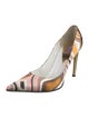 Emilio Pucci Satin Printed Pumps