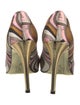 Emilio Pucci Satin Printed Pumps