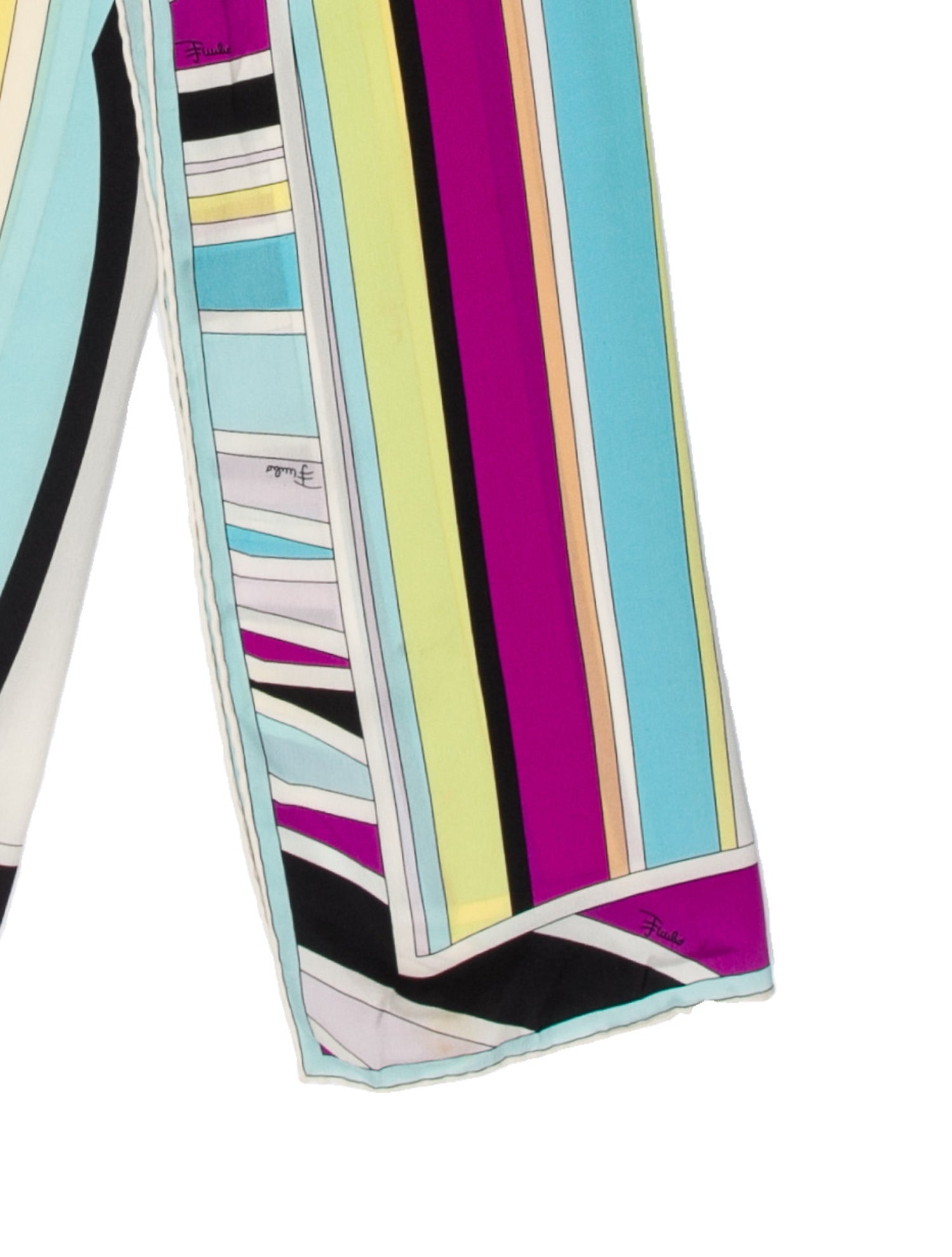 Emilio Pucci Silk Striped Scarf