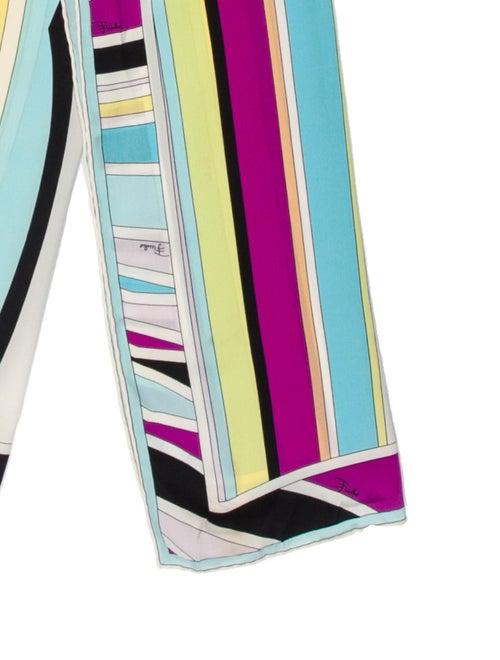 Emilio Pucci Silk Striped Scarf