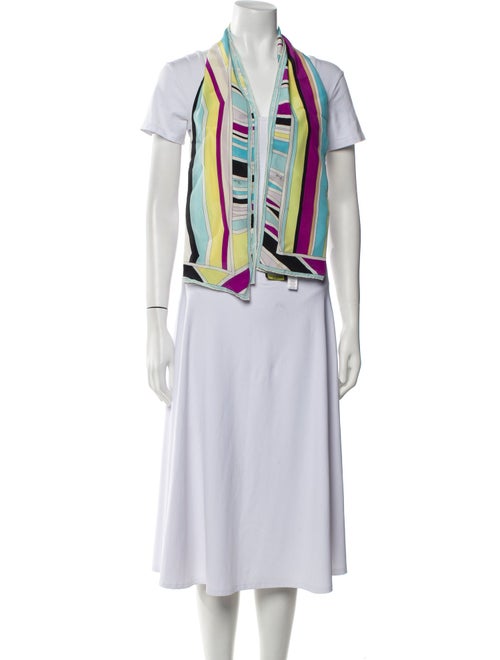 Emilio Pucci Silk Striped Scarf