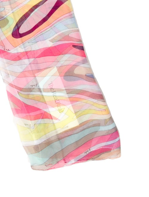 Emilio Pucci Silk Striped Scarf