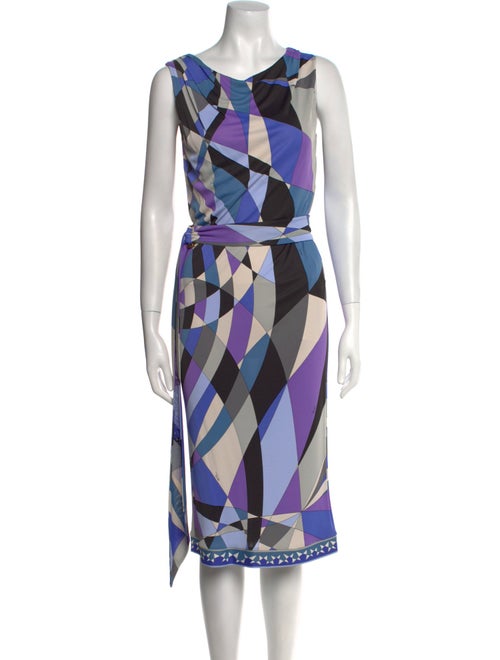 Emilio Pucci Printed Midi Length Dress