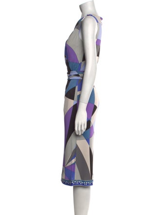 Emilio Pucci Printed Midi Length Dress