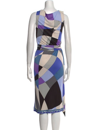 Emilio Pucci Printed Midi Length Dress