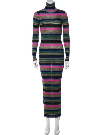 Emilio Pucci Striped Long Dress